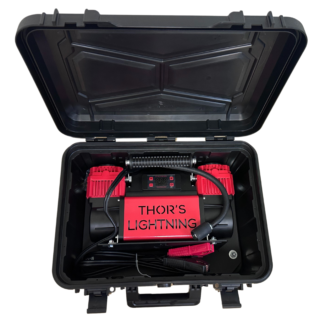 Thor's Lightning Portable AirVault2 12v Dual Air Compressor 10.6 CFM Thor's Lightning Portable AirVault2 12v Dual Air Compressor 10.6 CFM